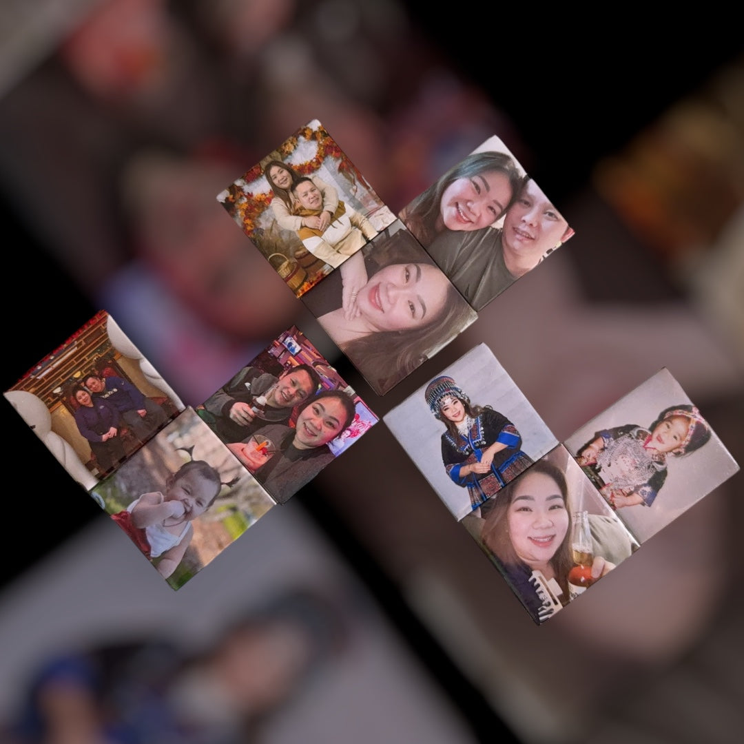 Custom 2X2 Photo Magnets | Set of 9